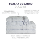 Jogo de Banho Paris | 400g/m2 | Kit 5 Peças | Branco