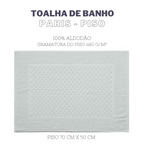 Jogo de Banho Paris | 400g/m2 | Kit 5 Peças | Branco