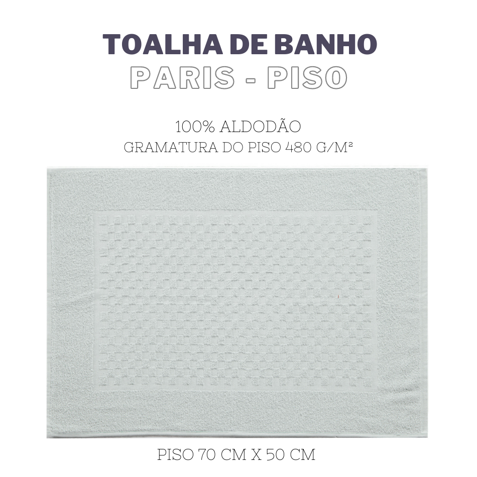 Jogo de Banho Paris | 400g/m2 | Kit 5 Peças | Branco