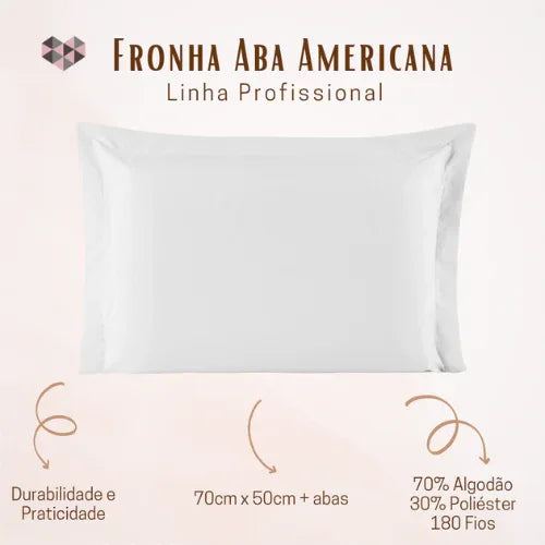 Kit 4 Fronhas Premium Com Aba - Linhas & Lares