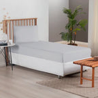 Jogo de Lençol Simples 2 Pçs com Elástico | 300 Fios | Solteiro | Cinza - Linhas & Lares