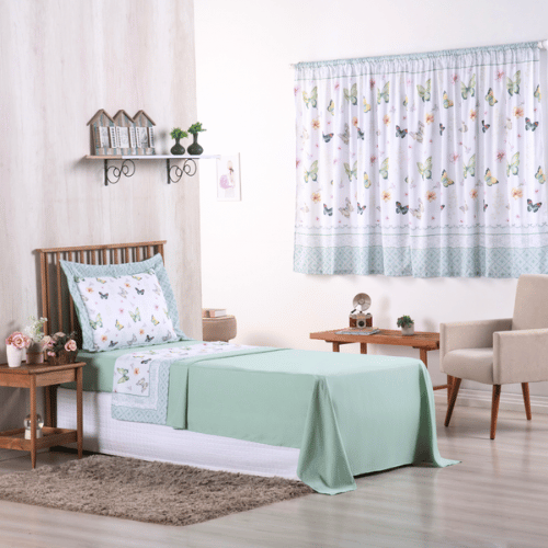 Jogo de Lençol Butterfly Bliss | 300 Fios