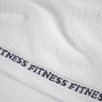 Kit Toalha Fitness SportFlex Grafite & Branco