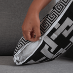 Par Capa de Almofada Grécia | Preto