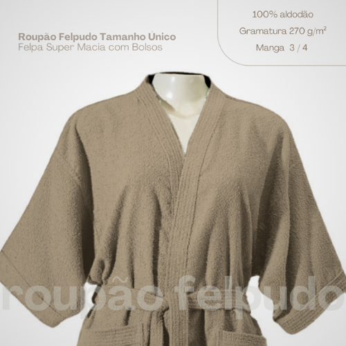 Roupão Comfort Touch Cappuccino