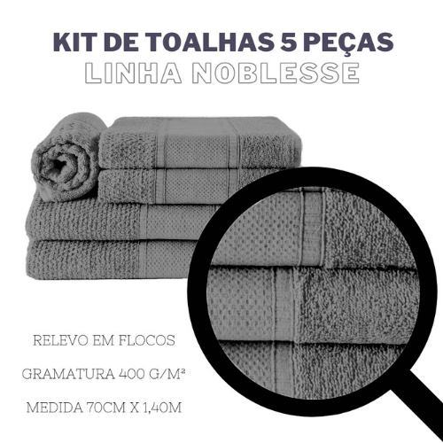 Jogo de Toalhas Noblesse | Chumbo