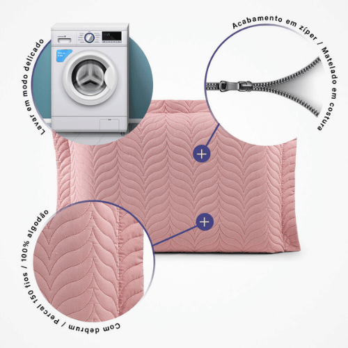 Porta Travesseiro Marbella | Rosê