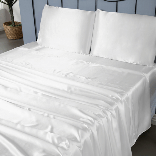 Jogo de Lençol Charmousse | Casal Padrão | 4 Peças | Branco