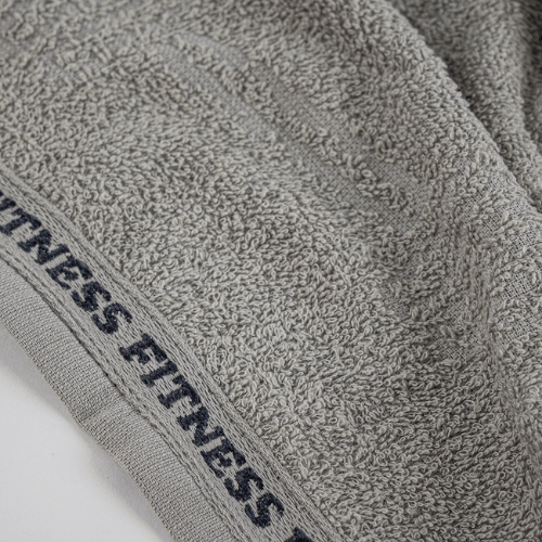 Kit Toalha Fitness SportFlex Grafite & Branco