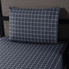 Jogo de Lençol Trama | 200 Fios | Solteiro | Grafite