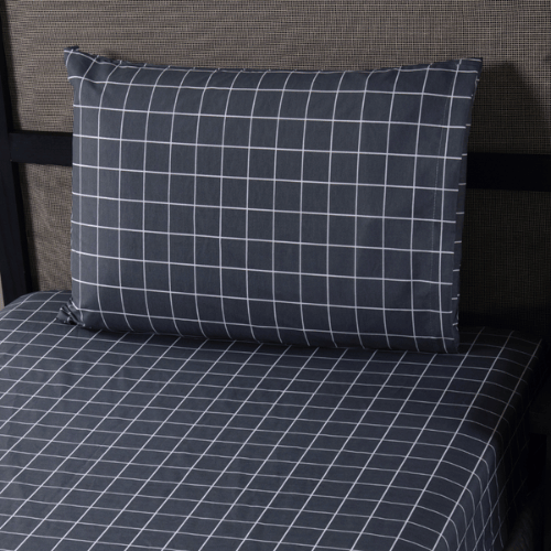 Jogo de Lençol Trama | 200 Fios | Solteiro | Grafite