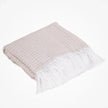 Manta para Cama/Sofá/Poltrona Grid Jacquard | Palha - Linhas & Lares