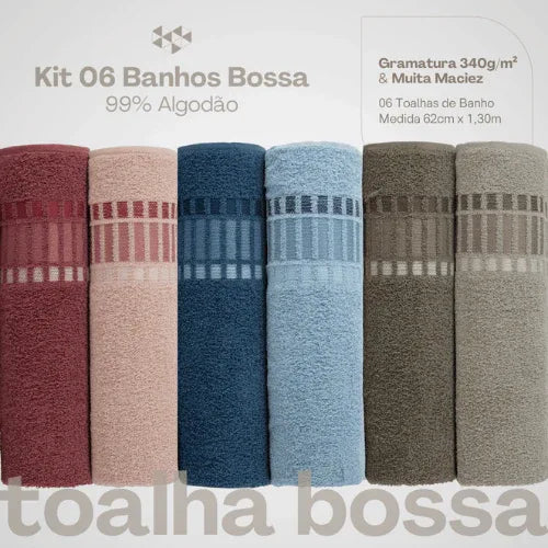 Combo Toalha de Banho Bossa - Linhas & Lares