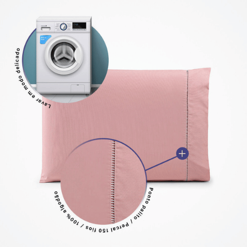 Par de Fronhas Marbella | Rosê