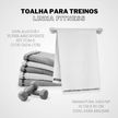 Kit 6 Toalhas Fitness SportFlex Grafite & Branco