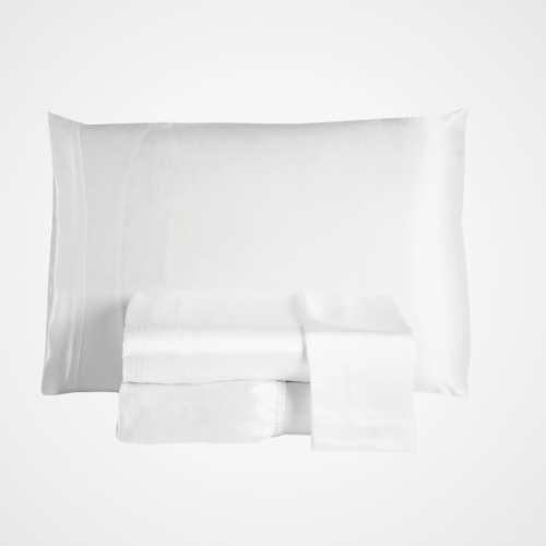 Jogo de Lençol Charmousse | Casal Padrão | 4 Peças | Branco