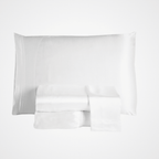 Jogo de Lençol Charmousse | Casal Padrão | 4 Peças | Branco