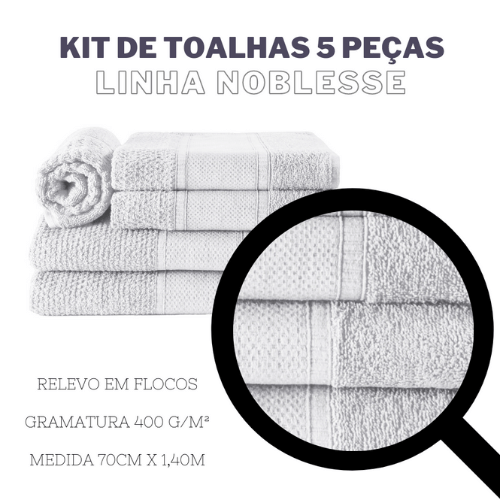 Jogo de Toalhas Noblesse | Branca