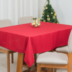 Toalha de Mesa Classic Noel | Vermelha | 4 à 8 Lugares