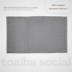 Toalha Social Rosier Steel