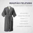 Roupão Comfort Touch Chumbo - Linhas & Lares