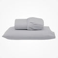 Jogo de Lençol Simples 2 Pçs com Elástico | 300 Fios | Solteiro | Cinza - Linhas & Lares