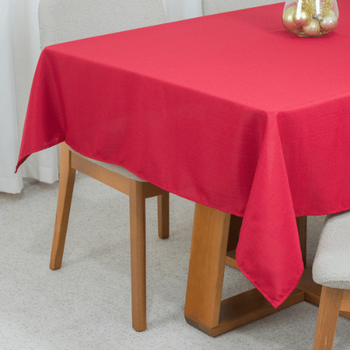 Toalha de Mesa Classic Noel | Vermelha | 4 à 8 Lugares