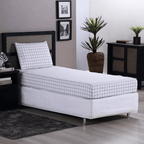 Jogo de Lençol Trama | 200 Fios | Solteiro | Cinza