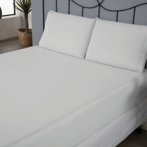 Jogo de Lençol Pure Day | Percal 180 Fios | Queen | Branco