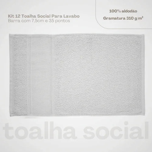 Toalha Social Rosier Neve - Linhas & Lares