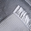 Manta para Cama/Sofá/Poltrona Grid Jacquard | Grafite - Linhas & Lares