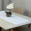 Trilho Caminho de Mesa Nuance | Branco - Linhas & Lares