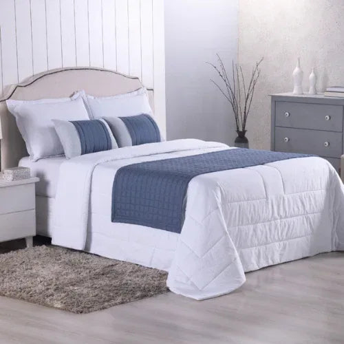 Kit Peseira Copacabana Índigo | King - Linhas & Lares