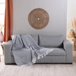 Manta para Cama/Sofá/Poltrona Grid Jacquard | Grafite - Linhas & Lares