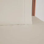 Jogo de Lençol Simples 2 Pçs com Elástico | 300 Fios | Solteiro | Cáqui - Linhas & Lares