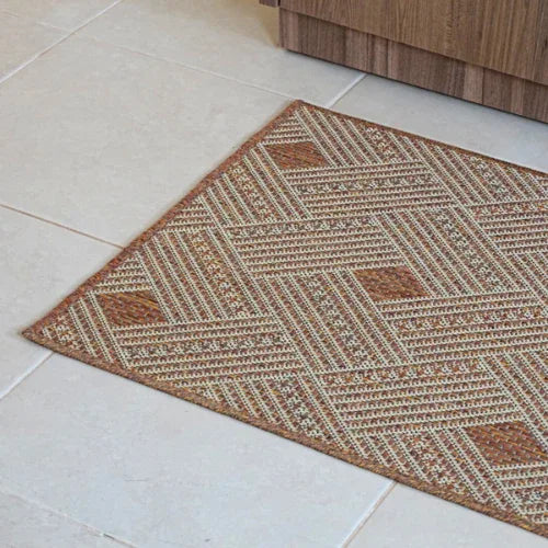 Tapete Passadeira Sisal Lancer Terracota 200x66 cm - Linhas & Lares