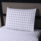 Jogo de Lençol Trama | 200 Fios | Solteiro | Cinza