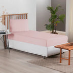 Jogo de Lençol Simples 2 Pçs com Elástico | 300 Fios | Solteiro | Rosê - Linhas & Lares