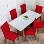 Capa para Cadeira Gel Flex | Kit com 4 | Vermelho