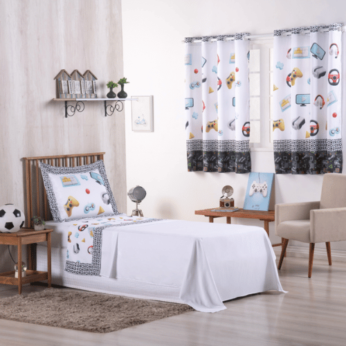 Jogo de Lençol Vortex Gamer | 300 Fios