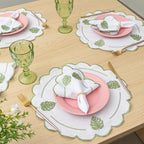 Jogo Americano Costela de Adão | Kit 12 Pçs 6 Lugares