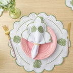 Jogo Americano Costela de Adão | Kit 12 Pçs 6 Lugares