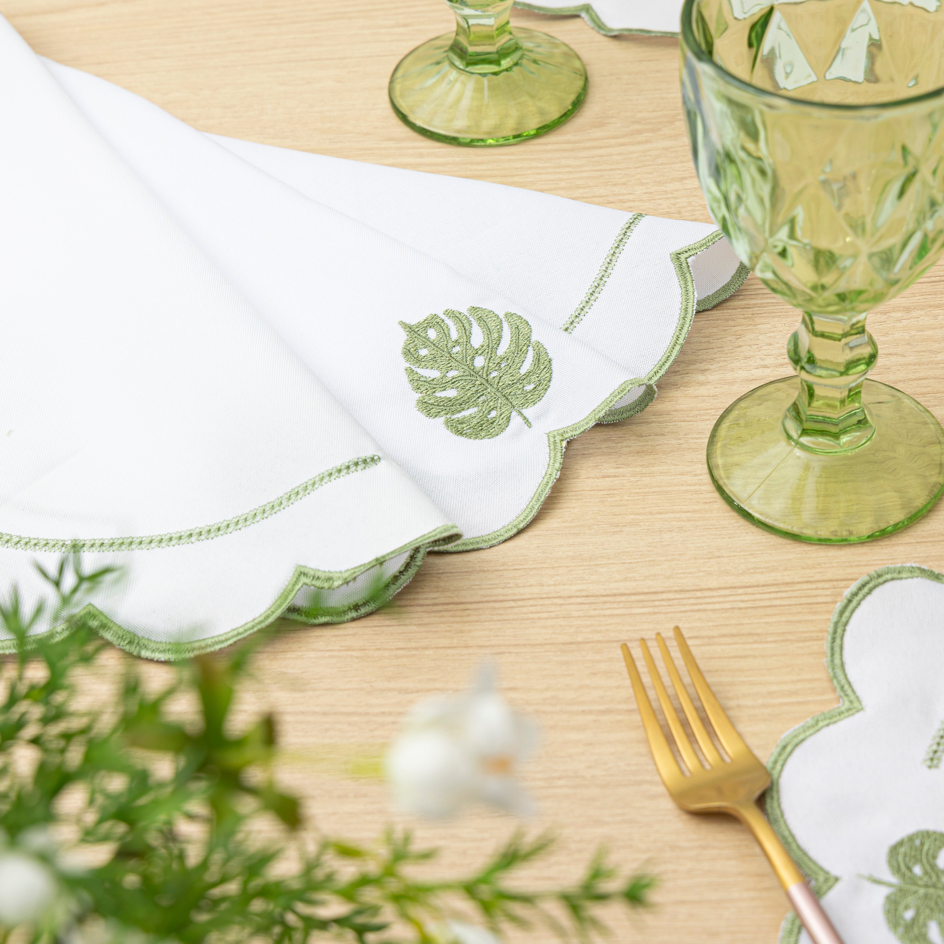 Jogo Americano Costela de Adão | Kit 12 Pçs 6 Lugares