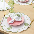 Jogo Americano Costela de Adão | Kit 12 Pçs 6 Lugares