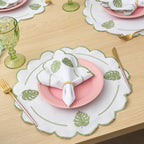 Jogo Americano Costela de Adão | Kit 12 Pçs 6 Lugares