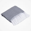 Manta para Cama/Sofá/Poltrona Grid Jacquard | Grafite - Linhas & Lares