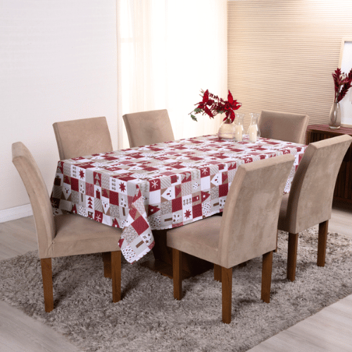 Toalha de Mesa Natal Imperial | 4 à 8 Lugares