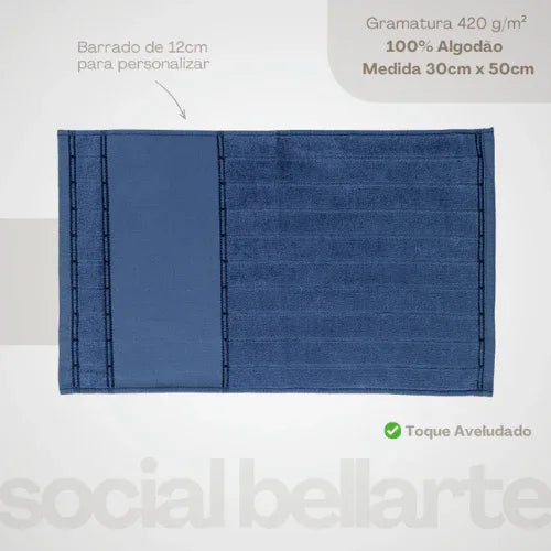 Kit Toalha de Lavabo Bellarte Oceano - Linhas & Lares
