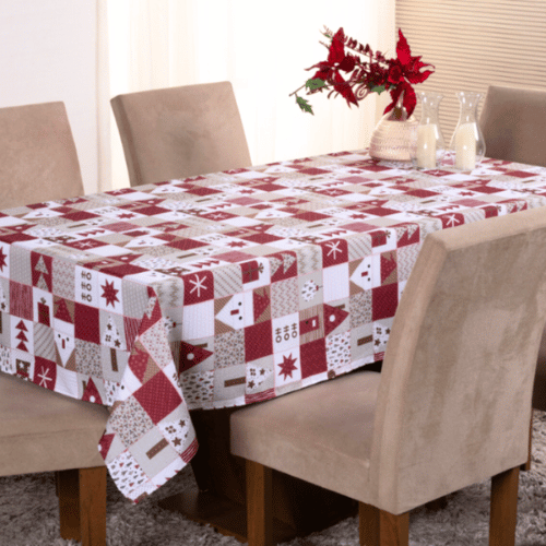 Toalha de Mesa Natal Imperial | 4 à 8 Lugares