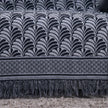 Manta Tessela | Preto Palmeira - Linhas & Lares